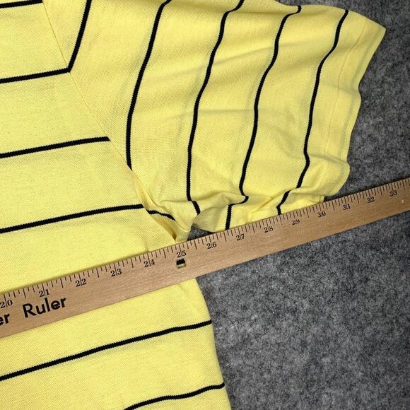 Ralph Lauren Polo Shirt Adult Extra‎ Large XL Yellow Black Stripes Golf Mens - Picture 5 of 9